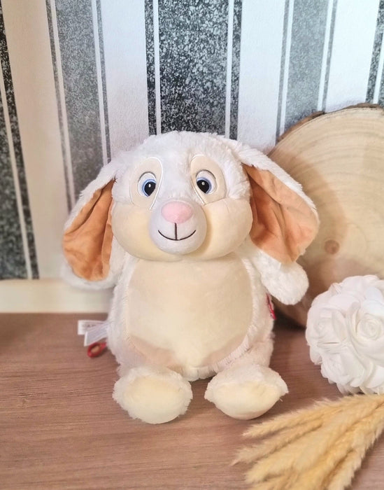 Personalisiertes Kuscheltier Hase Stofftier Junge Geburtsdaten Baby Geschenk Plüschtier - CreativMade 