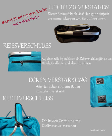 Einkaufskorb personalisiert beste Tante der Welt Name Tragekorb - CreativMade 