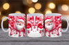 Weihnachtstasse personalisiert Weihnachtsmann Tasse Weihnachten Keramik Emaille Geschenkidee Nikolaus - CreativMade 