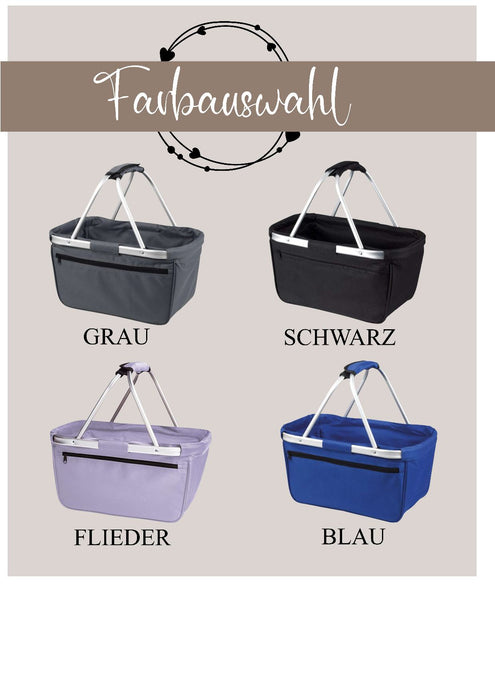 Einkaufskorb personalisiert mit Name Freundin Engel ohne Flügel Tragekorb - CreativMade 