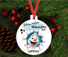 Mein erstes Weihnachten personalisiert Junge Schneemann Weihnachtsbaum Anhänger mit Name Weihnachtsanhänger Christbaumschmuck Baby Ornament - CreativMade 