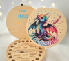 Personalisierte Zahndose Milchzahndose Drache mit Name Zahnbox für Milchzähne Geschenk Einschulung - CreativMade 