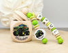 Milchzahndose Zahndose mit Namen personalisiert Monstertruck Zahndose Jungen Holz Schraubverschluss Geschenk Einschulung - CreativMade