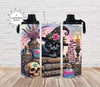 Thermobecher to go personalisiert Halloween Katze Trinkbecher mit Strohhalm Tumbler Becher Kaffeebecher - CreativMade 