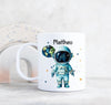 Kindertasse Tasse Astronaut Junge personalisiert mit Name Kunststoff bruchsicher Lerntasse Namenstasse - CreativMade