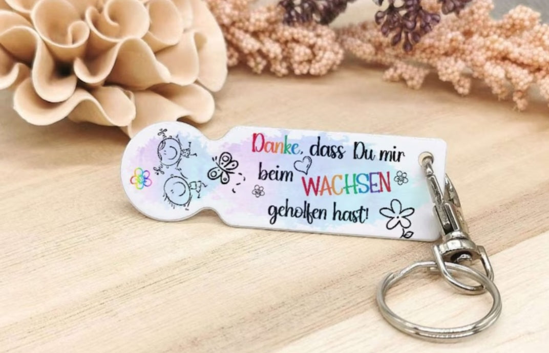 Einkaufswagenlöser Wagenlöser Danke, dass Du mir beim Wachsen geholfen hast Abschiedsgeschenk Kita Erzieher Erzieherin - CreativMade 