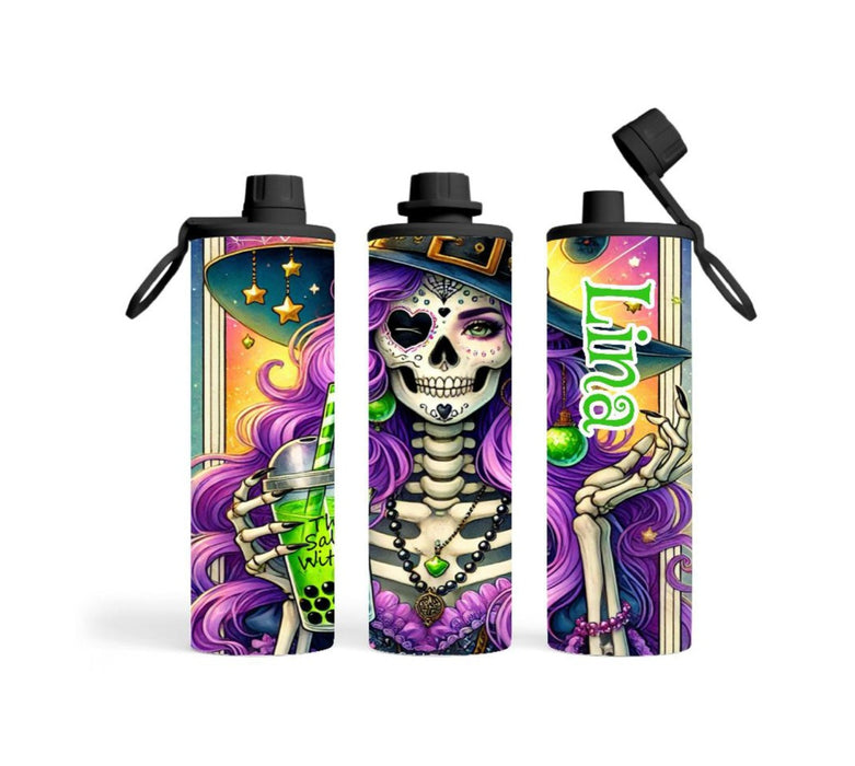 Thermobecher to go personalisiert Halloween Trinkbecher mit Strohhalm Tumbler Becher Kaffeebecher - CreativMade 