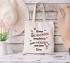 Kleine Menschen brauchen so große Herzen wie Deins Geschenkidee Tragetasche Beutel Anerkennung Abschiedsgeschenk Kitazeit - CreativMade 