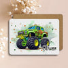 Tischset Kinder Monster Truck personalisiert mit Name Junge Platzdeckchen Platzset - CreativMade 