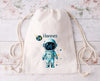 Kinder Turnbeutel Astronaut personalisiert mit Name Junge Sportbeutel Zugbandbeutel - CreativMade 