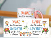 Tasse Danke, dass uns beim Wachsen geholfen hast! mit Name Abschiedsgeschenk Erzieherin - CreativMade 