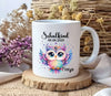 Schulkind Tasse personalisiert Mädchen Eule Einschulungstasse mit Namen Geschenk Einschulung Erstklässler - CreativMade