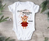 Mein erstes Weihnachten Baby Outfit Body Rentier Mädchen Babybody Langarm oder Kurzarm - CreativMade 