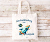 Wechselkleidung Kita Rakete Tasche personalisiert mit Name Junge Kindergarten Wechselwäsche Wechselsachen Beutel - CreativMade 