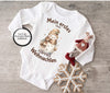 Mein erstes Weihnachten Baby Outfit Body Schneemann Mädchen Babybody Langarm oder Kurzarm - CreativMade 