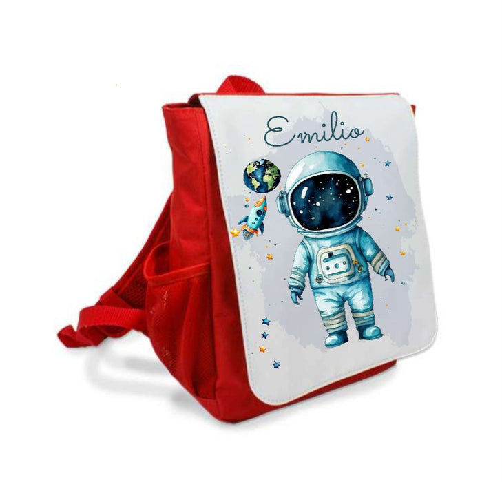 Kinderrucksack Astronaut personalisiert mit Name Kindergarten Junge Kindergartentasche Kita - CreativMade 