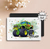 Tischset Kinder Monster Truck personalisiert mit Name Junge Platzdeckchen Platzset - CreativMade 