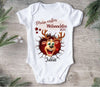 Mein erstes Weihnachten Baby Outfit Body Rentier Junge Babybody Langarm oder Kurzarm - CreativMade 