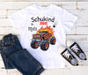 Schulkind T-Shirt mit Name personalisiert Junge Monstertruck Einschulungsshirt Einschulung erste Klasse Geschenk - CreativMade