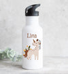 Set Brotdose und Trinkflasche personalisiert mit Namen Einhorn Boho Edelstahl 500ml Lunchbox Mädchen - CreativMade