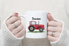 Personalisierte Tasse Traktor Kindertasse mit Name Junge Emaille Keramik Namenstasse - CreativMade