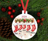 Weihnachtsbaumanhänger Familie personalisiert Stiefel Christbaumschmuck Weihnachtsbaumschmuck Ornament Christbaumanhänger - CreativMade 