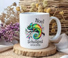Schulkind Tasse personalisiert Jungen Chamäleon Einschulungstasse mit Namen Geschenk Einschulung Erstklässler - CreativMade