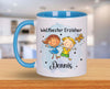 Tasse personalisiert Weltbeste Erzieher mit Name Abschiedsgeschenk Erzieher Kita Kindergartenzeit - CreativMade 