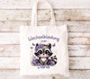 Wechselkleidung Kita Waschbär Tasche personalisiert mit Name Mädchen Kindergarten Wechselwäsche Wechselsachen Beutel - CreativMade 