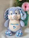 Personalisiertes Kuscheltier Hase mit Name Junge Plüschtier Stofftier Baby Geburtsdaten Taufgeschenk Taufe - CreativMade