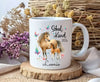Schulkind Tasse personalisiert Mädchen Pferd Einschulungstasse mit Namen Geschenk Einschulung Erstklässler - CreativMade