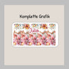 Eiskaffeeglas personalisiert Blumen Trinkglas mit Deckel Strohhalm Tasse Glas Geschenk - CreativMade 
