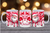 Weihnachtstasse personalisiert Weihnachtsmann Tasse Weihnachten Keramik Emaille Geschenkidee Nikolaus - CreativMade 