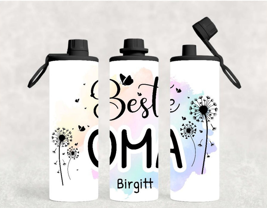 Thermobecher to go personalisiert Besties Beste Oma Trinkbecher mit Strohhalm Tumbler Becher Kaffeebecher Geschenk - CreativMade 