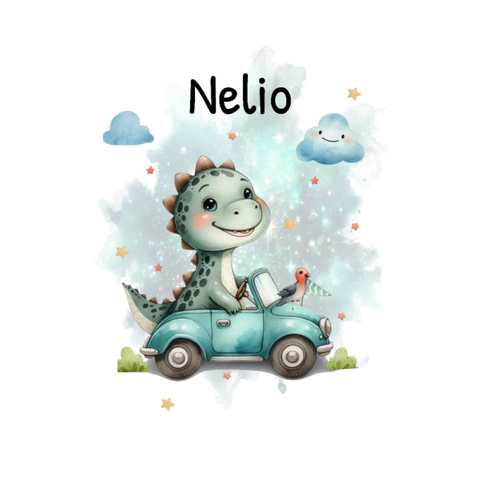 Kindergarten Rucksack personalisiert mit Name Auto Drache Jungen Kindergartentasche Kita Kinder - CreativMade