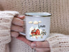 Personalisierte Tasse Kindertasse mit Name Junge Bauernhof Emaille Keramik Namenstasse - CreativMade