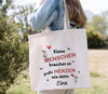 Kleine Menschen brauchen so große Herzen wie Deins Geschenkidee Tragetasche Beutel Anerkennung Abschiedsgeschenk Kitazeit - CreativMade 