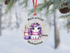 Mein erstes Weihnachten personalisiert Mädchen Einhorn Weihnachtsbaum Anhänger mit Name Weihnachtsanhänger Christbaumschmuck Baby Ornament - CreativMade 