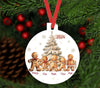 Weihnachtsbaumanhänger Familie personalisiert Keksmännchen Christbaumschmuck Weihnachtsbaumschmuck Ornament Christbaumanhänger - CreativMade 