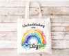 Wechselkleidung Kita Regenbogen Tasche personalisiert mit Name Mädchen Kindergarten Wechselwäsche Wechselsachen Beutel - CreativMade 