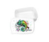 Set Brotdose und Trinkflasche personalisiert mit Namen Chamäleon Edelstahl 500ml Lunchbox Jungen - CreativMade