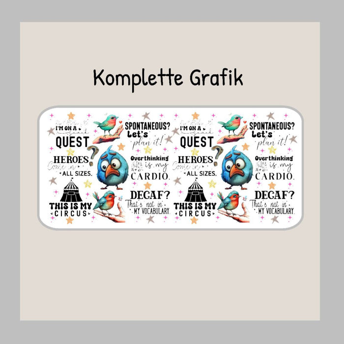 Eiskaffeeglas personalisiert Spruch Humorvoll Witzig Lustig Trinkglas mit Deckel Strohhalm Tasse Glas Geschenk - CreativMade 