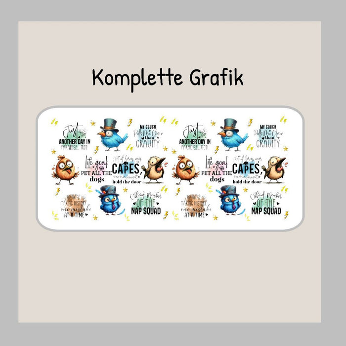 Eiskaffeeglas personalisiert Spruch Humorvoll Witzig Lustig Trinkglas mit Deckel Strohhalm Tasse Glas Geschenk - CreativMade 