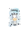 Kindergarten Rucksack personalisiert mit Name Zebra Jungen Kindergartentasche Kita Kinder - CreativMade