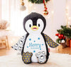 Pinguin Kuscheltier personalisiert mit Name Junge Plüschtier Weihnachtsgeschenk - CreativMade 