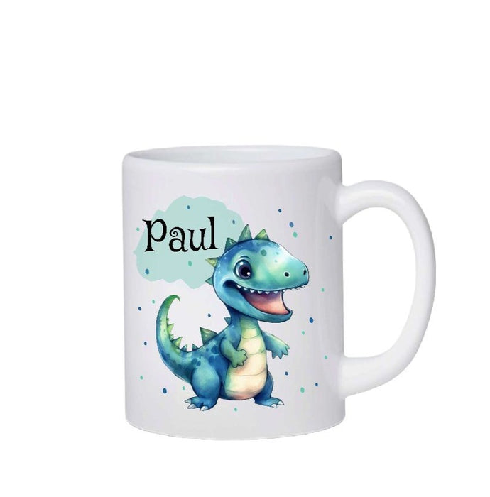 Kindertasse Tasse Drache Junge personalisiert mit Name Kunststoff bruchsicher Lerntasse Namenstasse - CreativMade