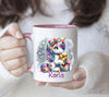 Weihnachtstasse Tasse Weihnachten personalisiert Kindertasse Einhorn Mädchen Nikolaus Geschenk - CreativMade 