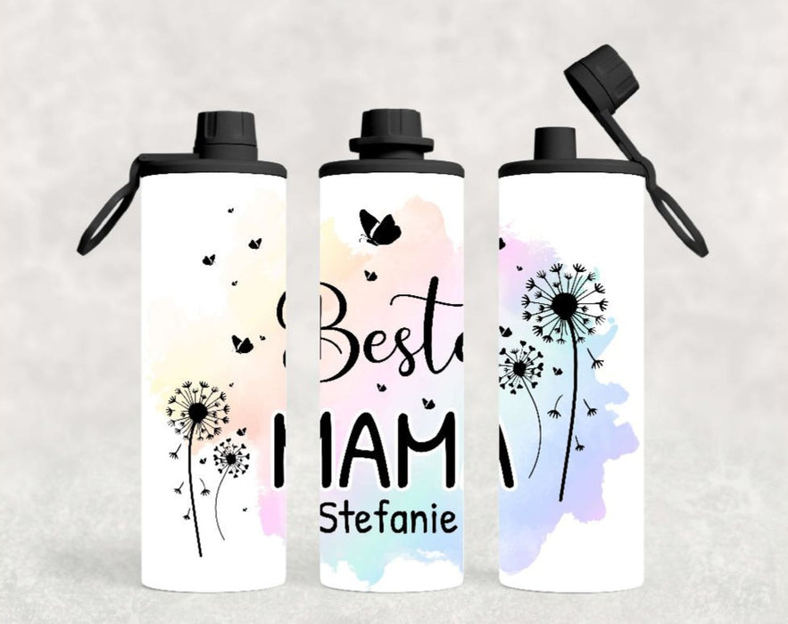 Thermobecher to go personalisiert Besties Beste Mama Trinkbecher mit Strohhalm Tumbler Becher Kaffeebecher Geschenk - CreativMade 