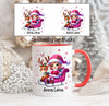 Weihnachtstasse Rentier Schlitten Tasse Weihnachten personalisiert Kindertasse Mädchen Nikolaus Geschenk - CreativMade 