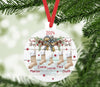 Weihnachtsbaumanhänger Familie personalisiert Stiefel Christbaumschmuck Weihnachtsbaumschmuck Ornament Christbaumanhänger - CreativMade 